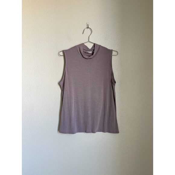 Athleta Threadlight Turtleneck Tank in Subway Grey Size MEDIUM - Picture 1 of 6